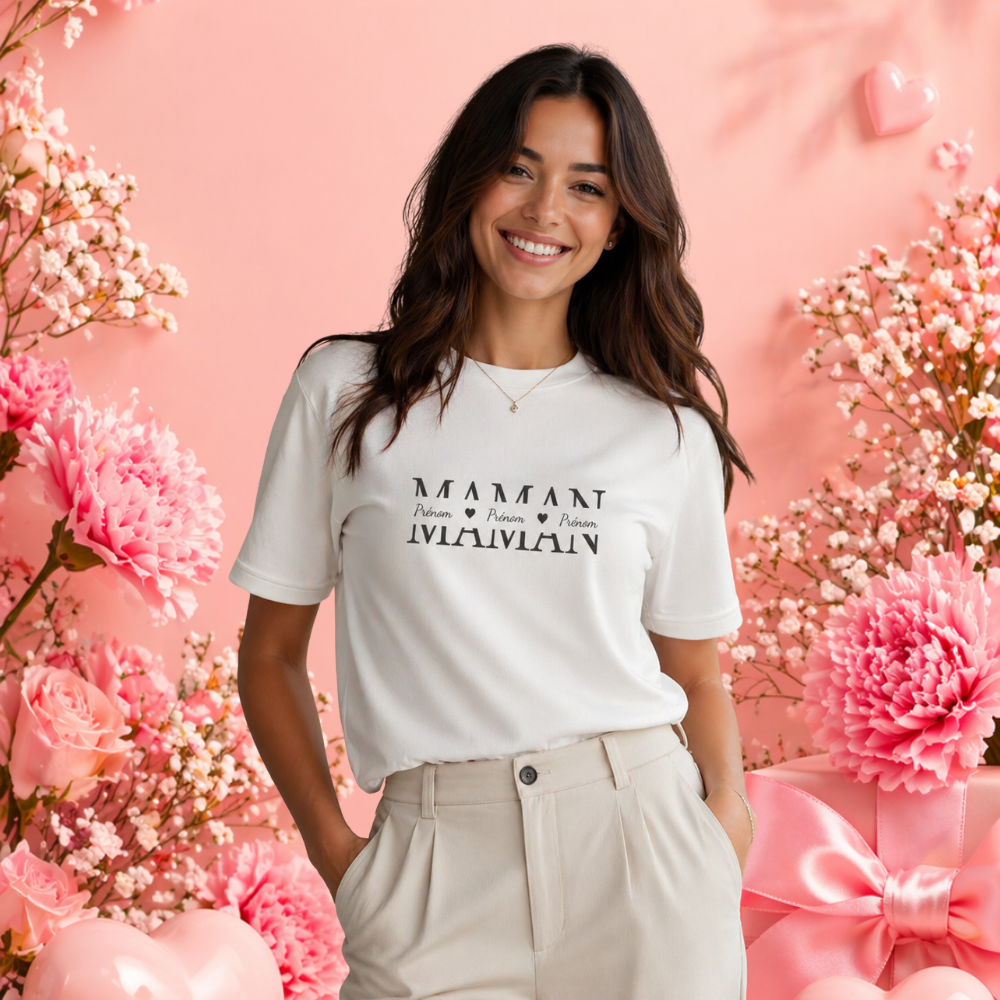 T-shirt personnalisé oversized Fête des Mères