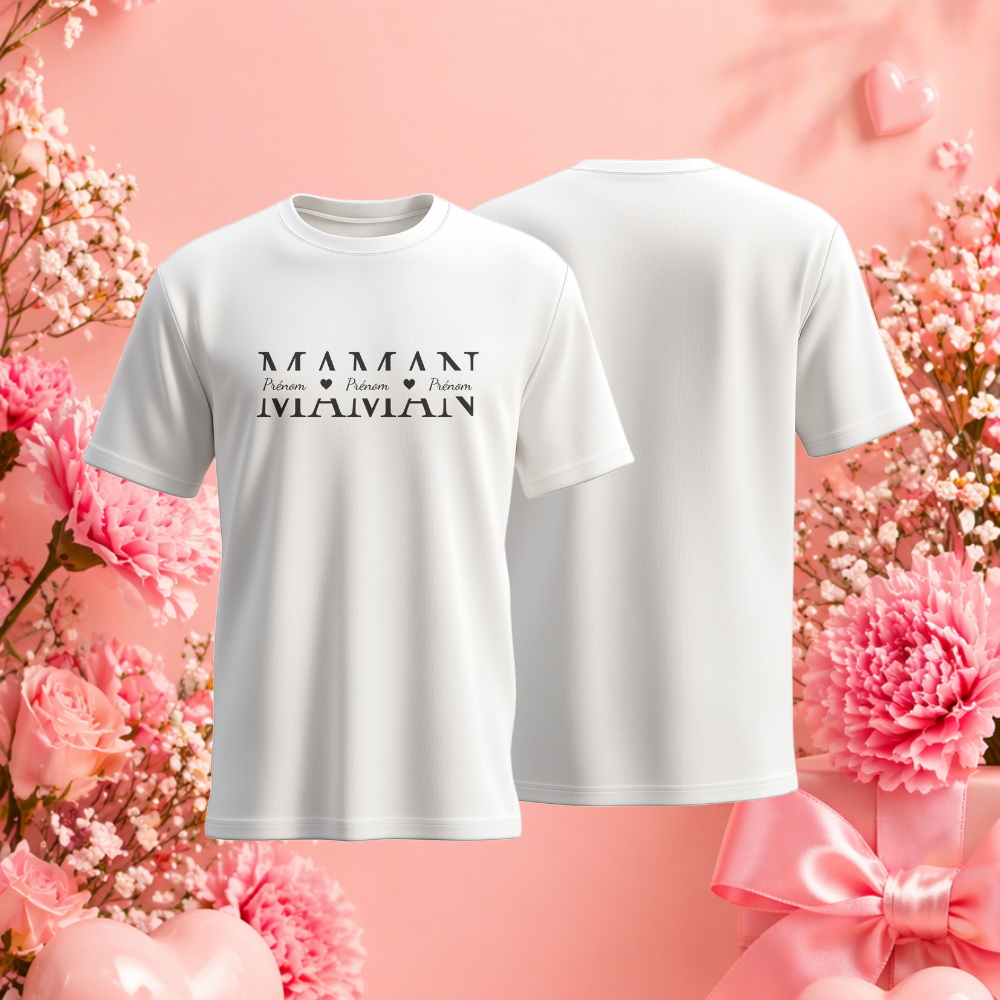 T-shirt personnalisé oversized Fête des Mères