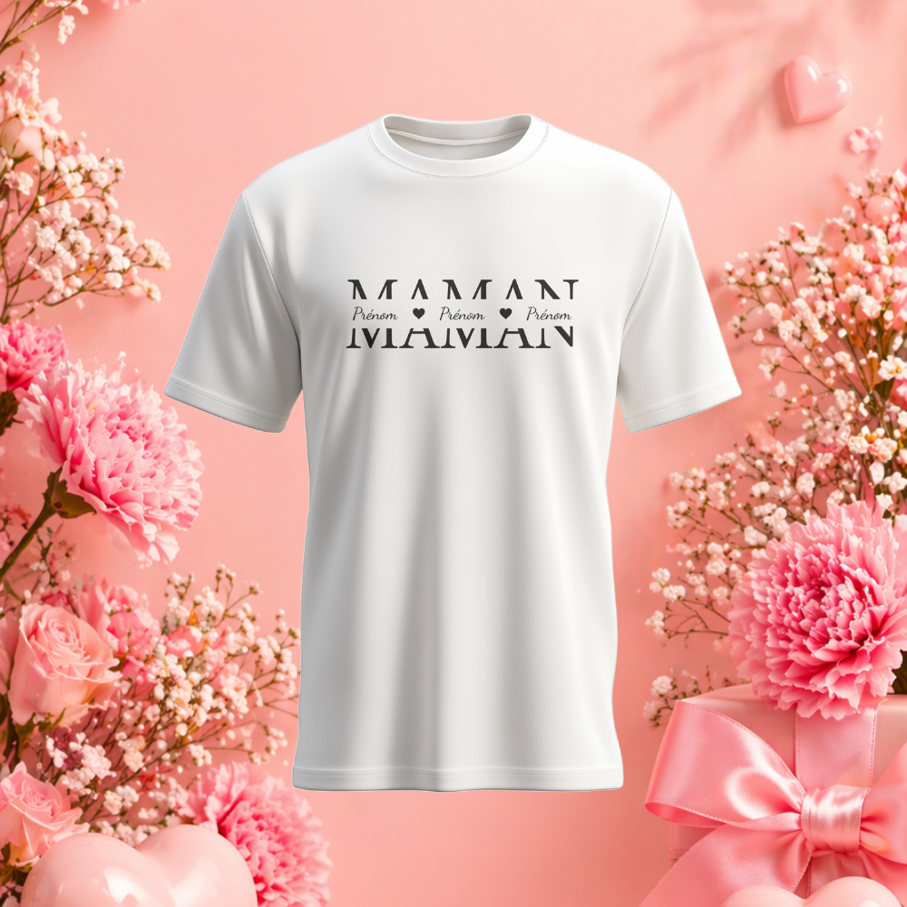 T-shirt personnalisé oversized Fête des Mères