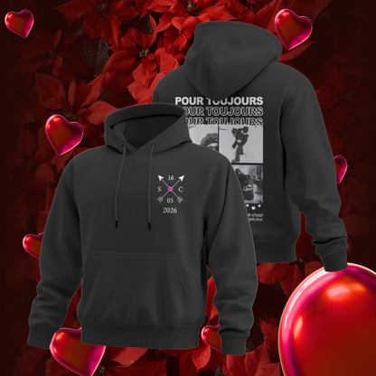 Sweatshirt personnalisable unisexe Saint Valentin