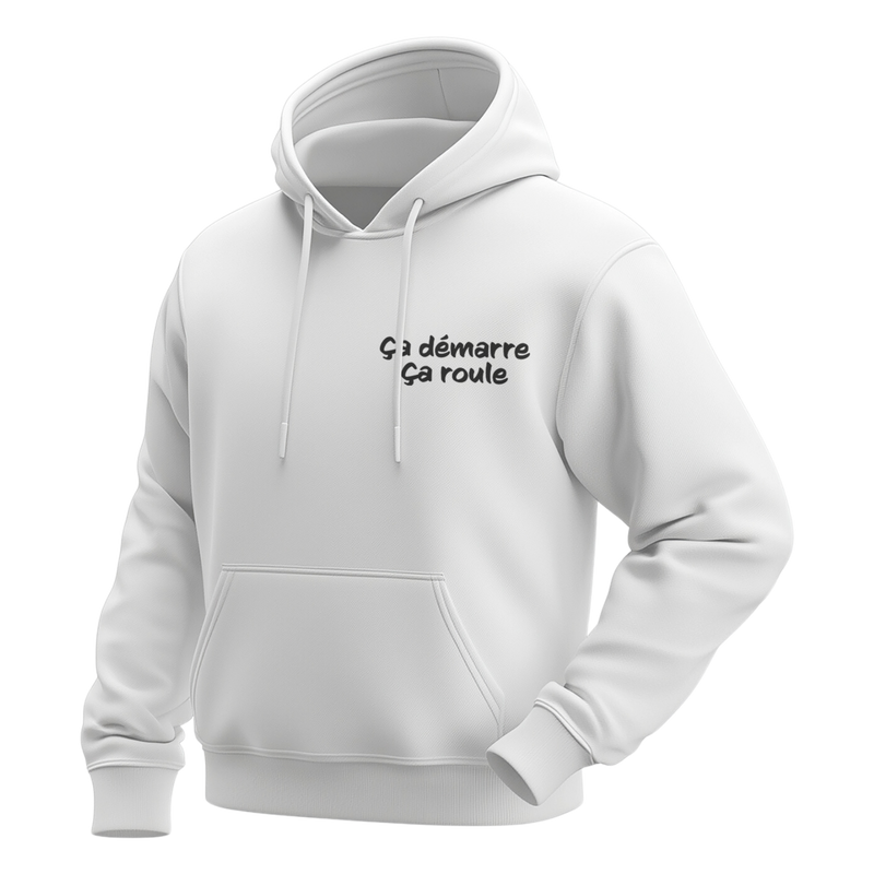 Sweat Jamoterie BMW M4 blanc face