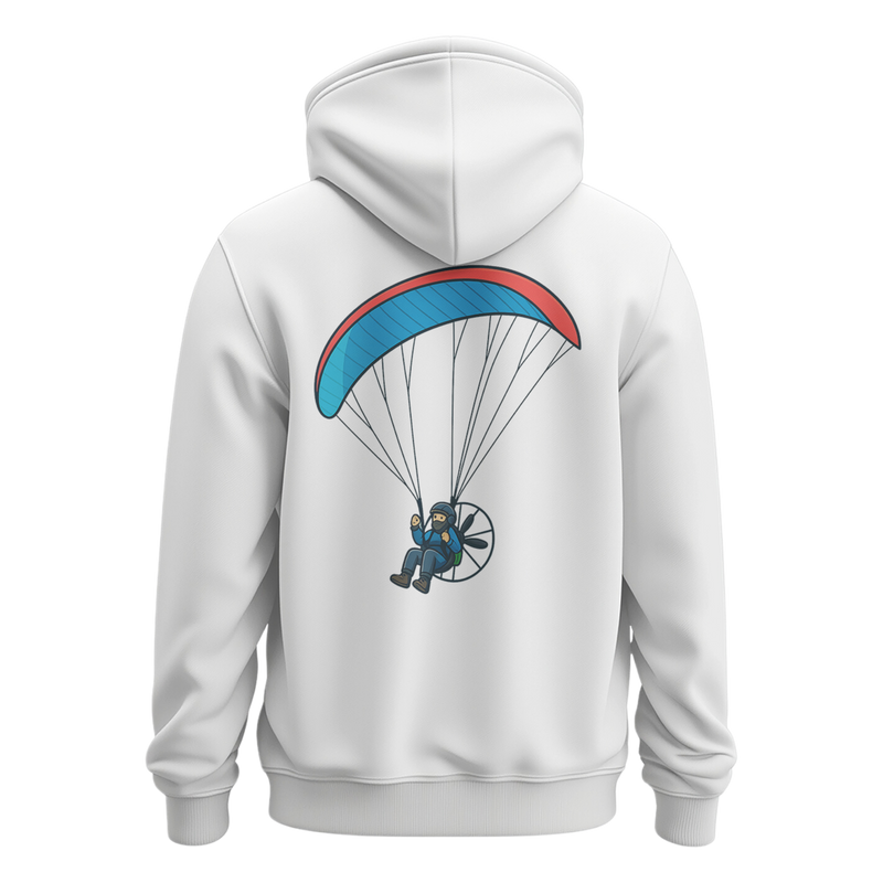 Sweat Ça démarre ça plane blanc dos