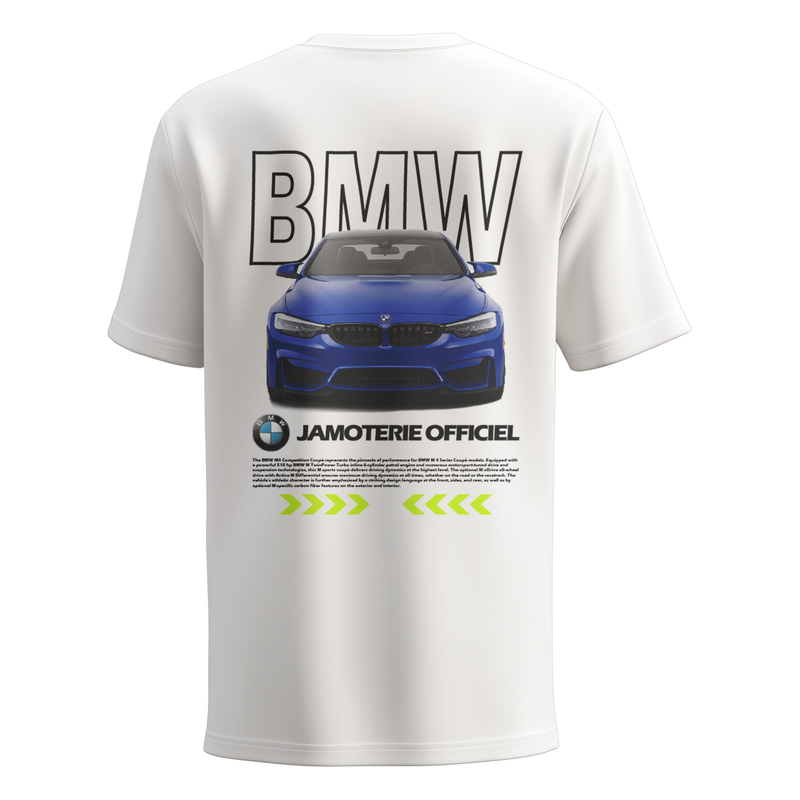 T-shirt BMW blanc dos