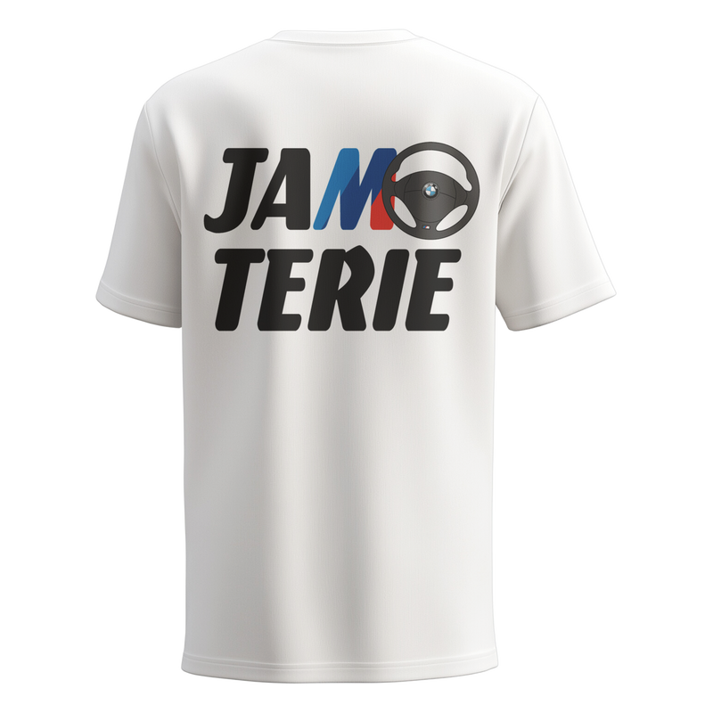 T-shirt Jamoterie BMW blanc dos