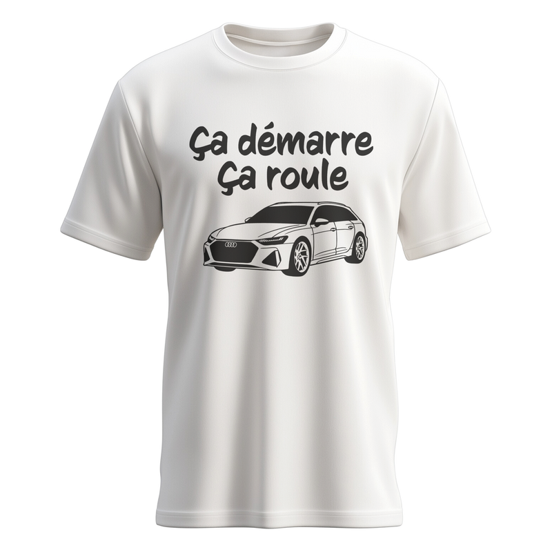 T-shirt Jamoterie Audi blanc face