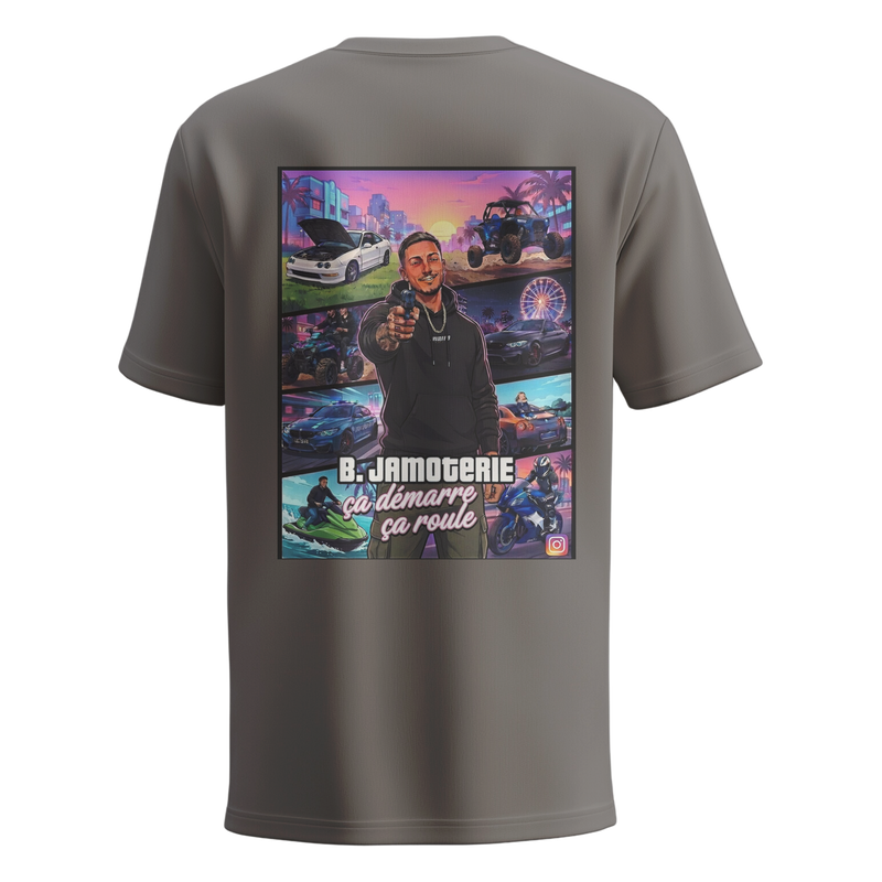 T-shirt Jamoterie VS GTA gris dos